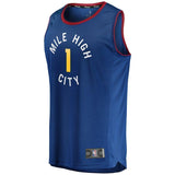 1-Michael Porter Jr. Denver Nuggets  Jersey - Statement Edition – Blue