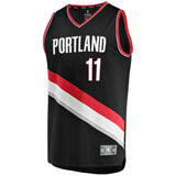 11-Meyers Leonard Portland Trail Blazers Jersey Black - Icon Edition