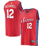 12-T.J. McConnell Philadelphia 76ers Fanatics  Jersey - Statement Edition – Red