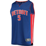 5-Luke Kennard Detroit Pistons  Jersey - Icon Edition – Blue