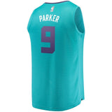 9-Tony Parker Charlotte Hornets Jersey - Icon Edition - Teal