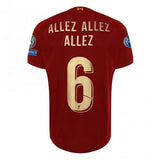 LFC MENS EUROPEAN HOME SHIRT 19/20 - UCL GOLD - ALLEZ ALLEZ ALLEZ 6