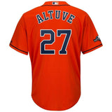 Jose Altuve Houston Astros Majestic 2019 Postseason Official Cool Base Player Jersey - Orange