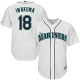 Hisashi Iwakuma Seattle Mariners Majestic Cool Base Player Jersey - White