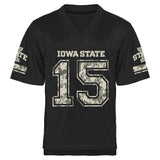 Iowa State Cyclones Desert Camo Football Jersey - Black