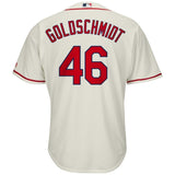 Paul Goldschmidt St. Louis Cardinals Majestic Alternate Official Cool Base Player Jersey - Cream