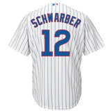 Kyle Schwarber Chicago Cubs Majestic Official Cool Base Player Jersey - White/Royal