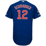 Kyle Schwarber Chicago Cubs Majestic Alternate Collection Flex Base Player Jersey - Royal/White