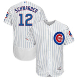 Kyle Schwarber Chicago Cubs Majestic Alternate Collection Flex Base Player Jersey - Royal/White