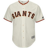 Evan Longoria San Francisco Giants Majestic Official Team Cool Base Player Jersey – Cream