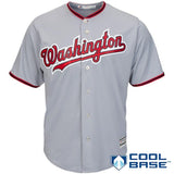 Washington Nationals Majestic Official Cool Base Team Jersey - Gray