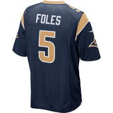 Nick Foles Los Angeles Rams Nike Game Jersey - Navy