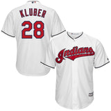 Corey Kluber Cleveland Indians Majestic Cool Base Player Jersey - White